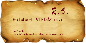 Reichert Viktória névjegykártya